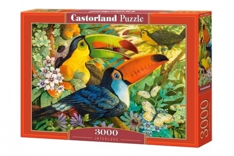 Puzzle Castorland tucani colorati 3000 pezzi