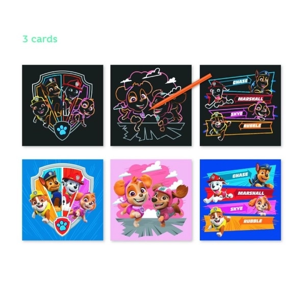 Immagini da grattare Paw Patrol colorate 3 pezzi