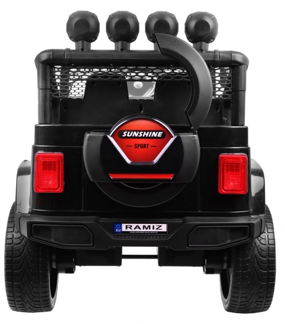 Auto elettrico Jeep Raptor 4x4 nero