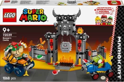 lego super mario mario kart – set da corsa al castello di bowser