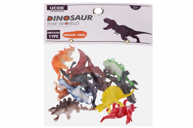 set di figure dinosauro 12 pezzi 5 cm