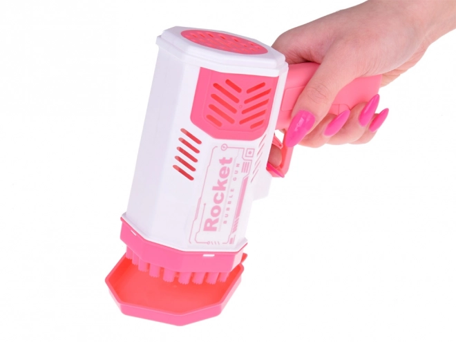 Set Pistola per Bolle di Sapone con Luce e Liquido per Bambini