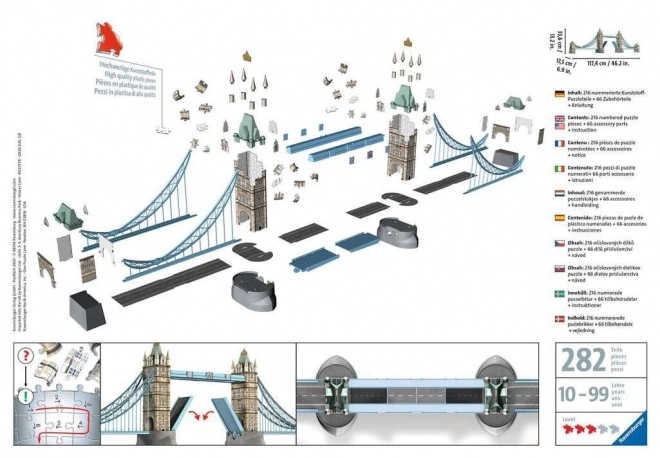 Puzzle 3D Ravensburger Torre di Londra