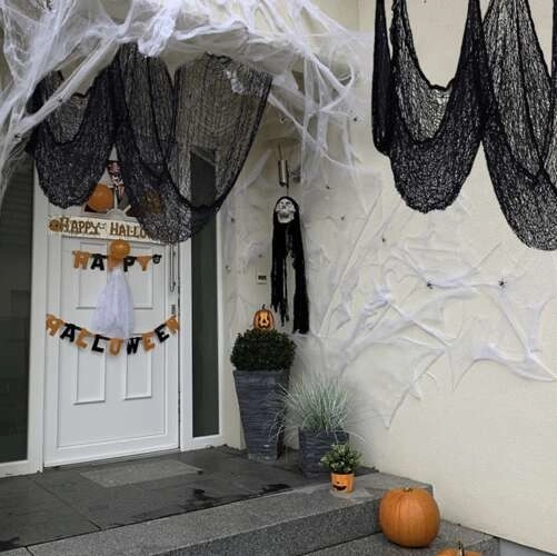 Grande Tela di Ragno Decorativa per Halloween