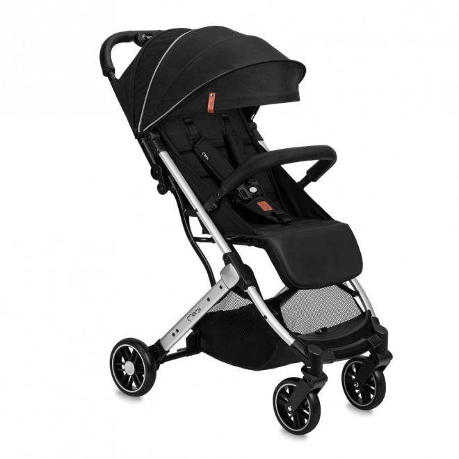 Passeggino MoMi Estelle Light nero con telaio argento