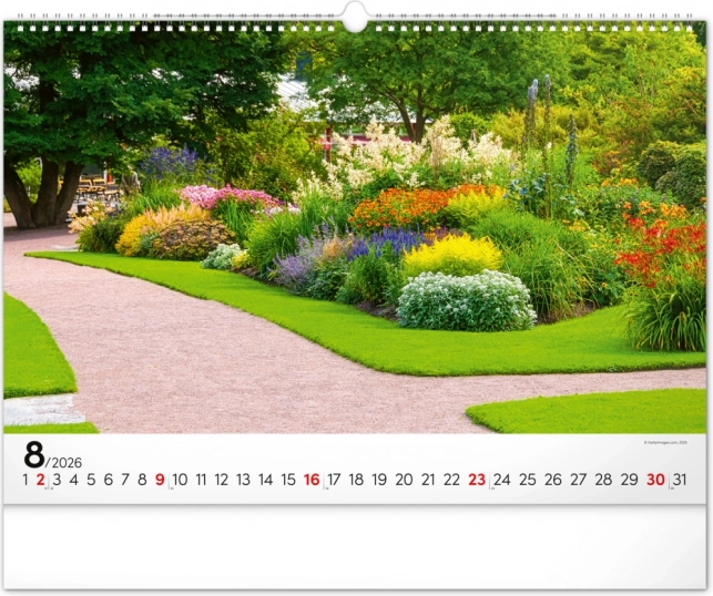 Calendario da parete Giardini 2026