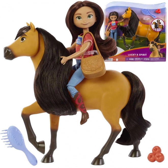 Set di Gioco Mattel Spirit Cavallo e Bambola Lucky