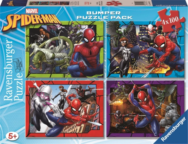 Puzzle Spiderman 4x100 pezzi