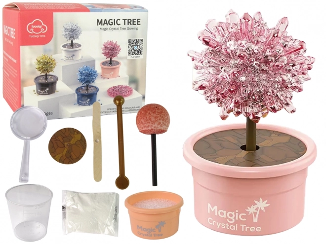 Magico Albero Coltivazione Cristalli Esperimenti Rosa