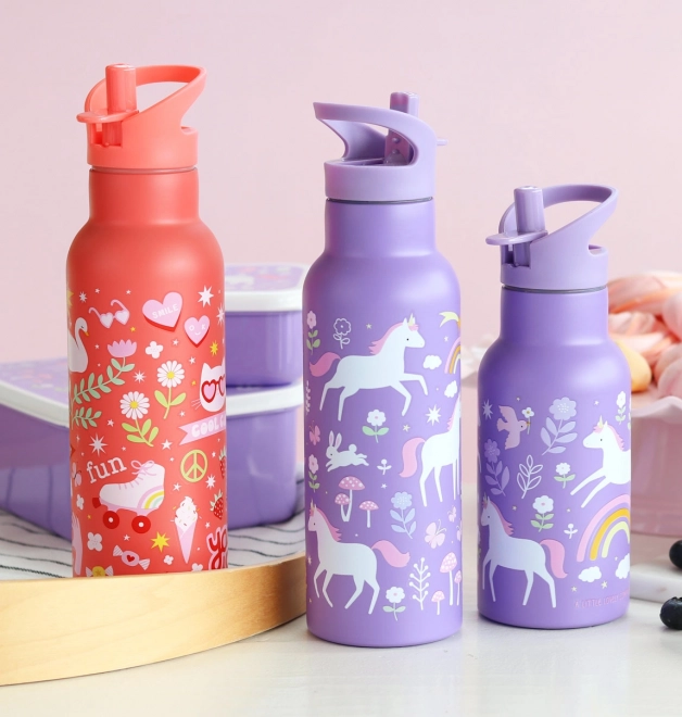 A Little Lovely Company Bottiglia in acciaio inox 500 ml – Intrattenimento