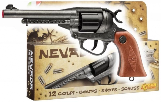 Pistola giocattolo da cowboy in metallo