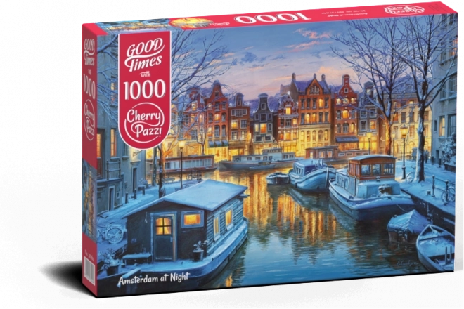 Puzzle Amsterdam di notte 1000 pezzi