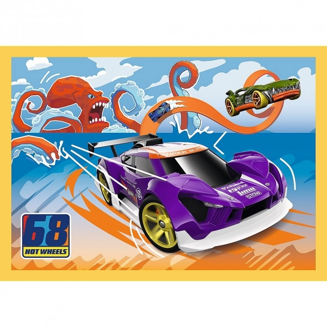 Puzzle 4 in 1 Hot Wheels