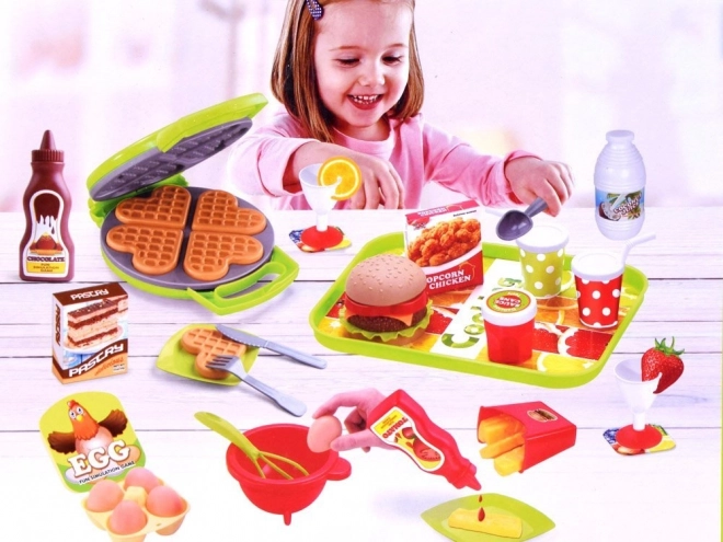 Set Gofriera e accessori cucina per bambini