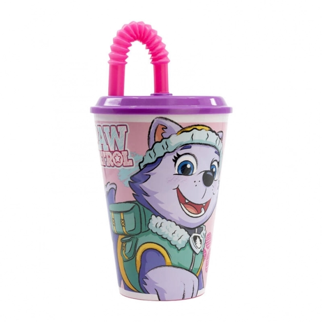 Bicchiere per bambini con cannuccia Paw Patrol Skye