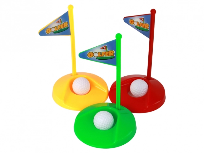 Set mini golf per bambini con mazze 12 pezzi