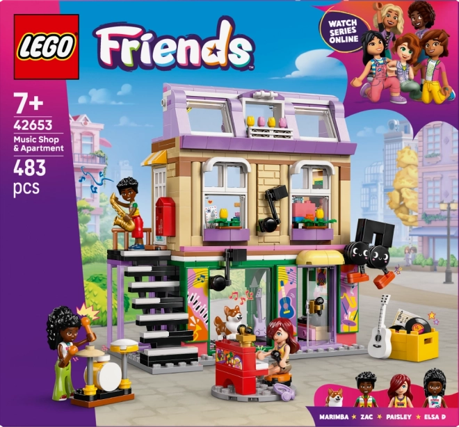 LEGO Friends negozio di strumenti musicali e appartamento