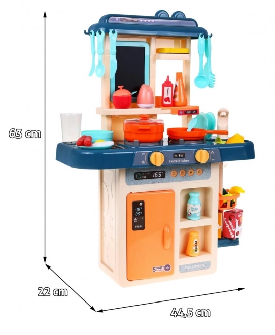 Cucina interattiva per bambini con accessori e lavagna