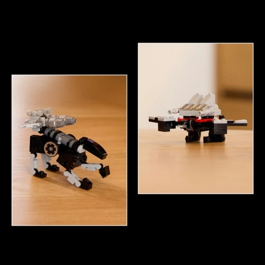 Costruzione e gioco con gli accessori RAVAGE e LASERBEAK