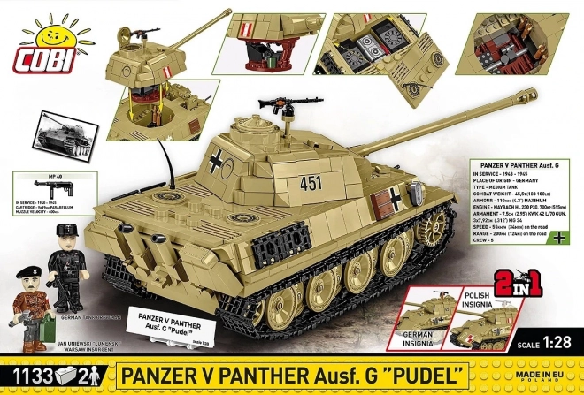 Cobi Carro Armato V Panther G Pudel