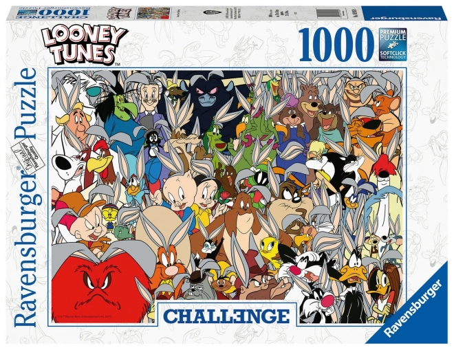 Puzzle Ravensburger Sfida Looney Tunes 1000 pezzi