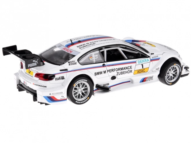 Modello Sportivo BMW M3 DTM in Metallo Scala 1:32 con Luci e Suoni