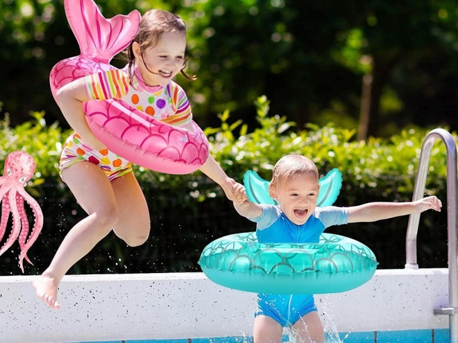 Ciambella da nuoto per bambino con pinna