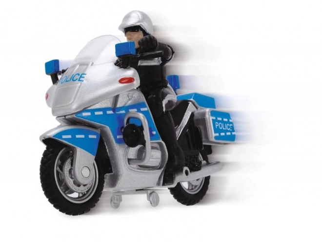 Motocicletta Polizia 10 cm con Accessori