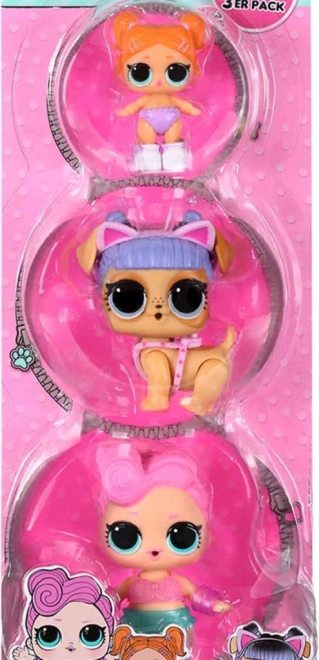L.O.L. Surprise! confezione da 3 – Bambola, Animaletto e Bebè