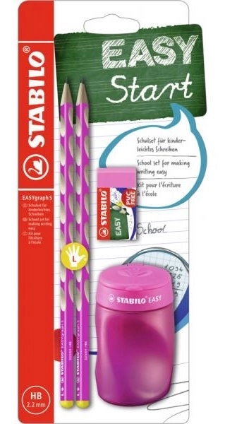 STABILO EASYgraph Set scolastico per mancini rosa
