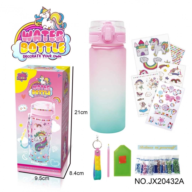 Borraccia unicorno con accessori