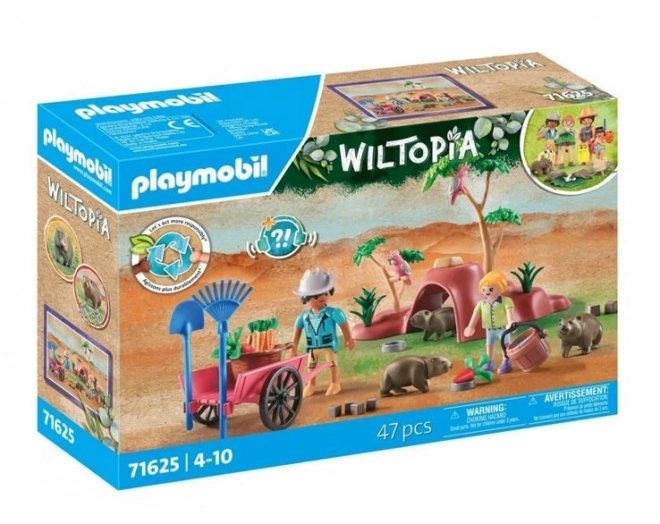 Set figura Playmobil Wiltopia rifugio per i wombat