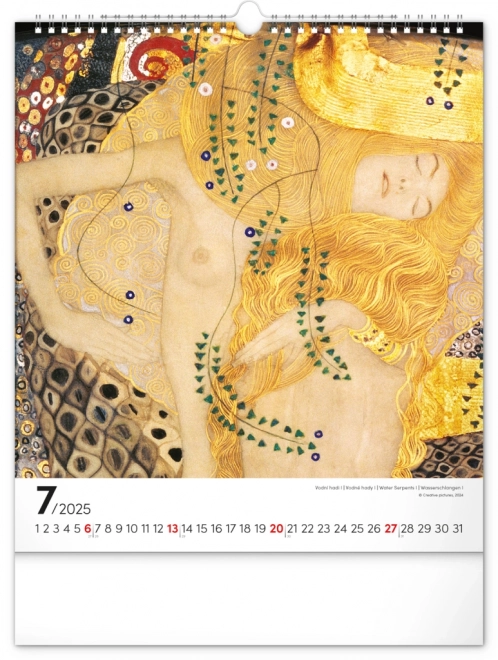 Calendario da parete Gustav Klimt 2025