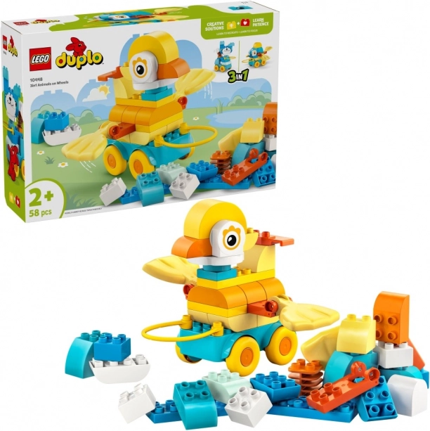 LEGO DUPLO 3 in 1: Animaletti su ruote