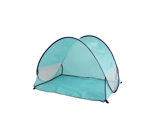 Tenda da spiaggia con filtro UV 100x70x80cm auto-montante in poliestere/metallo blu