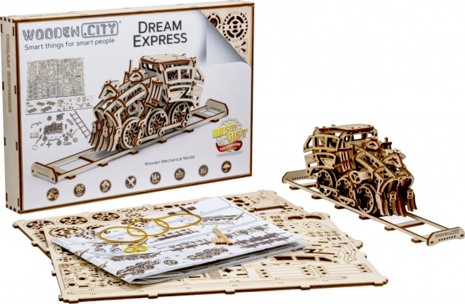 Puzzle 3D in Legno - Locomotiva Dream Express