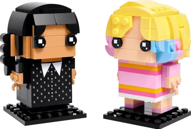 Costruzioni BrickHeadz Wednesday e Enid