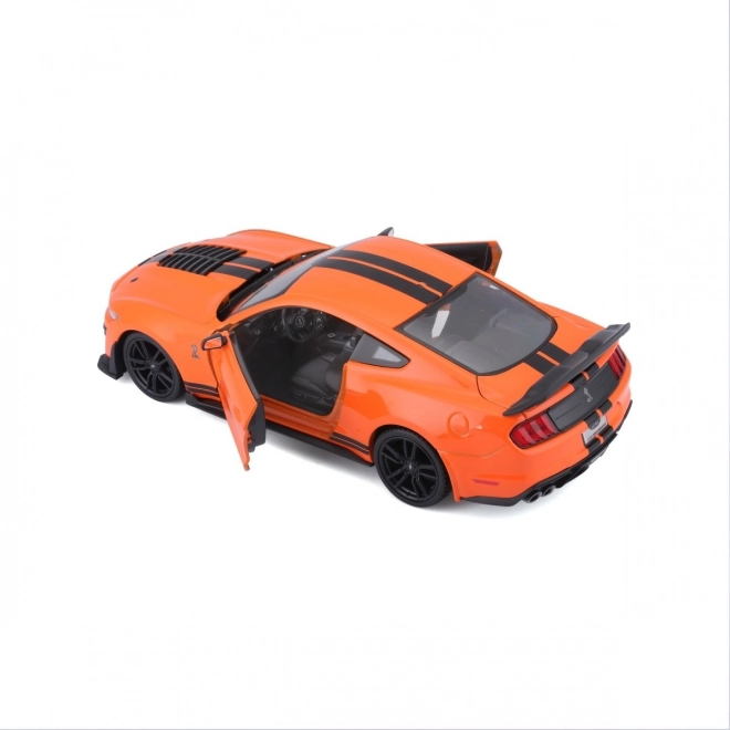 Modello in scala Mustang Shelby GT500 2020 arancione 1:24