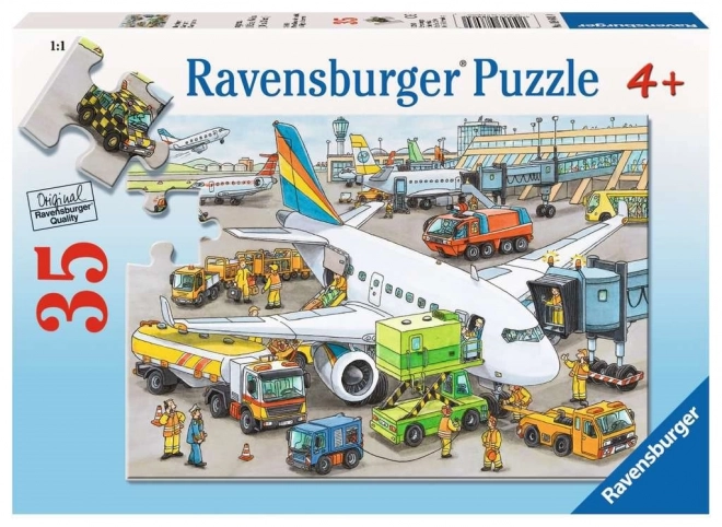 Puzzle Aeroporto Trafficato 35 Pezzi