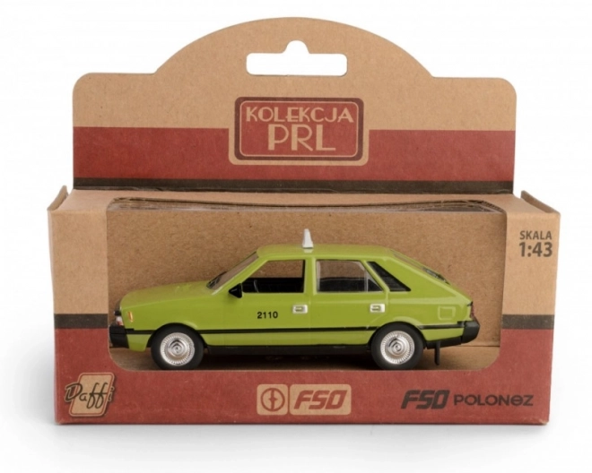 Modellino Auto PRL FSO Polonez Taxi Verde