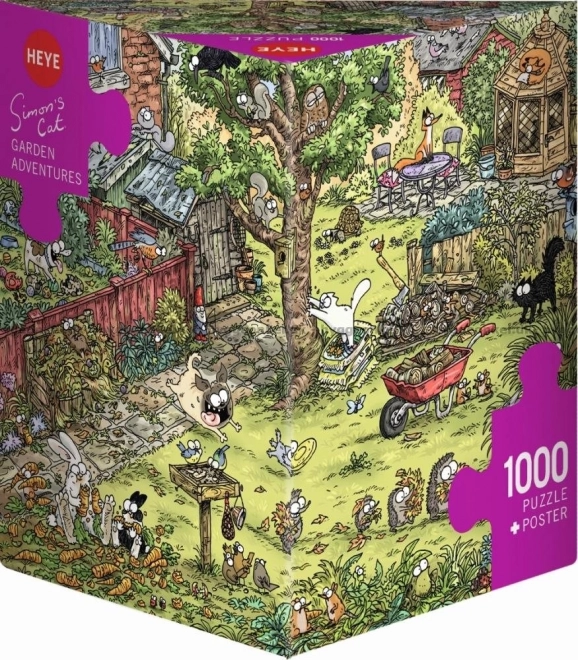 Puzzle Simon's Cat: Avventura nel giardino 1000 pezzi