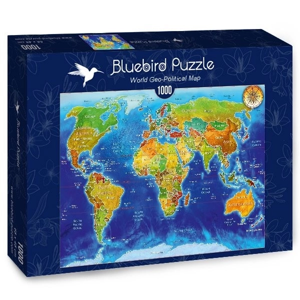 Puzzle Mappa Geopolitica del Mondo 1000 pezzi