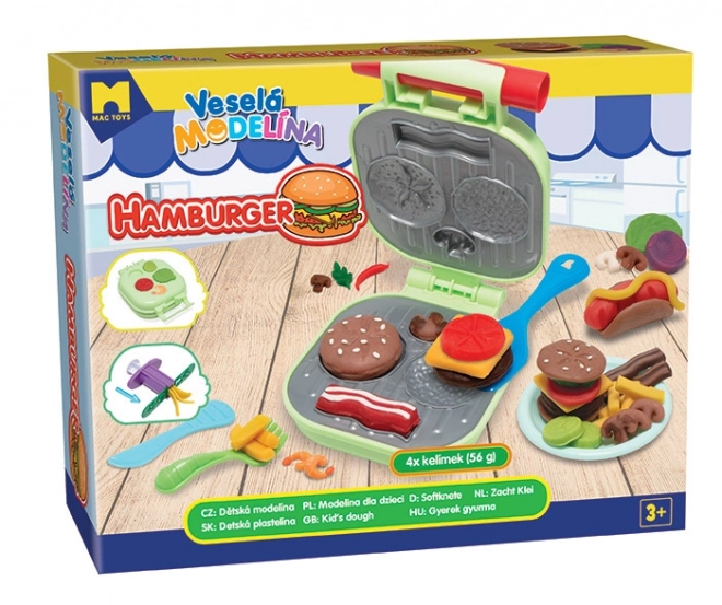 Set creativo Veselá Modelína per hamburger