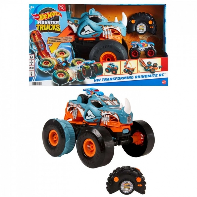 Hot Wheels Monster Trucks RC Rhinomite Mega Trasformazione