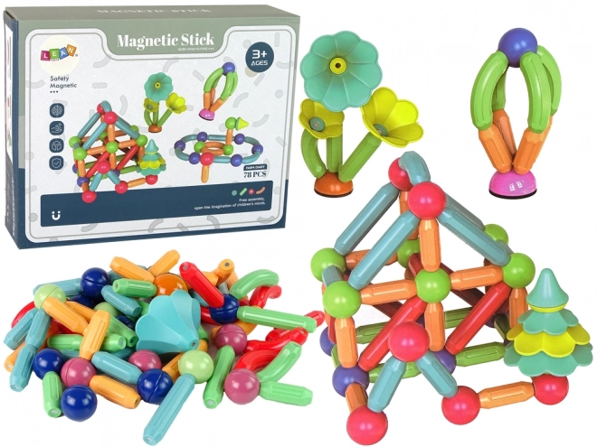 Blocchi magnetici da costruzione in plastica