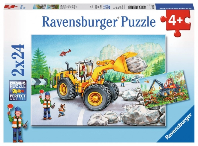 Ravensburger Puzzle Macchine da Lavoro in Azione