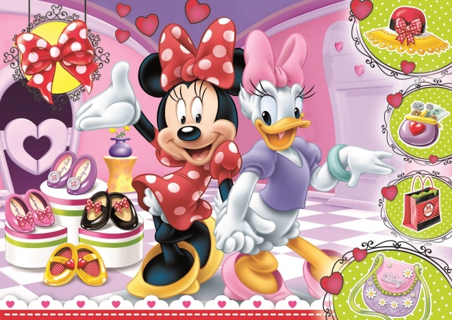 Puzzle 100 Pezzi Glitter Minnie e Scintille