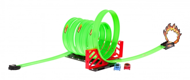 Pista da corsa estrema per bambini con 2 macchinine e 6 loop