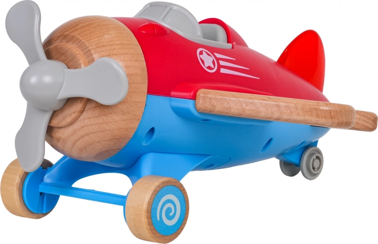 Design sicuro e resistente in legno e plastica