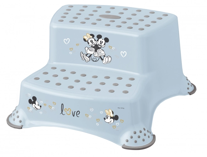 Doppio scalino per WC/lavabo Mickey blu